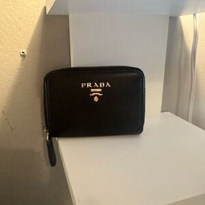 Prada Black Saffiano Leather Wallet